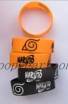 50 tk Populaarne Naruto Silikoon Käepael Edendamine Kingitus Täidetud Värvi Käevõru s63
