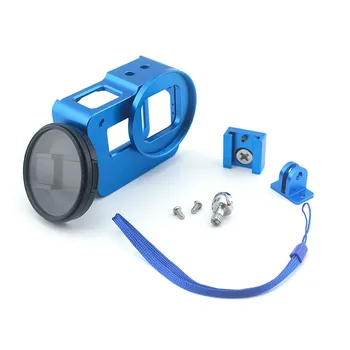Alumiinium kaitseraam Juhul Shell Protector Eluaseme CNC + UV Filter Objektiivi Kaitsmega GoPro Hero 5 6 7 Must Tarvikud