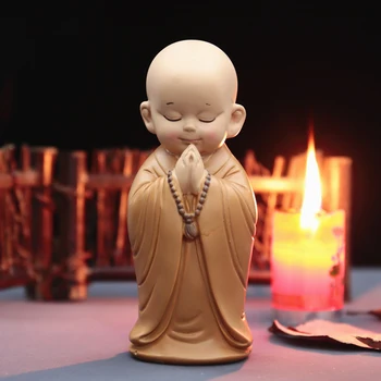 Budistliku Väike Munk Kujud Figuriin Skulptuur, Käsitöö Auto, Kodu, Kaunistused, Lapsed, Täiskasvanud Pulmad Engagement Kodu Kaunistamiseks