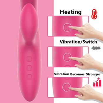 FLXUR Vibraator G-spot 10 Kiirus Dildo Küülik Dual Vibraator Naiste Tupe Massager Clit Stimulaator Naine Masturbator Sugu mänguasjad