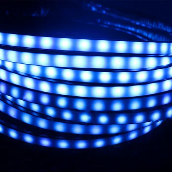 FORAUTO 4x 8 Värvi Auto Alumine Atmosfääri Lamp Auto LED Neoon Kerge Muusika Aktiivse Heli Kontrollida Alaosa Dekoratiivne Valgus