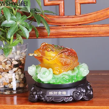 Hiina Feng shui Vaik kuld Toad sisustus kauplus elutuba office desk tuba presentatsioon kuld emailiga Kodu Kaunistamiseks