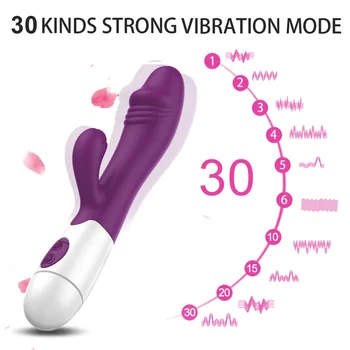 OLO Dildo Küülik Vibraator Päraku ja Tupe Massaaž 30 Sagedus Dual Vibreeriv Sugu Mänguasjad Vibraatorid Naistele Erootiline G-spot Masturbator