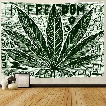 Simsant Rasta Marihuaana Lehed Tapestry Maailma Kaart Tähtkuju Seinal Ripuvad Seinavaibad jaoks elutuba, Magamistuba Kodu Dorm Decor