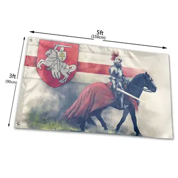 Valgevene valge ratsu pagonya lipu 3x5ft/90x150cm Kohandatud lipud