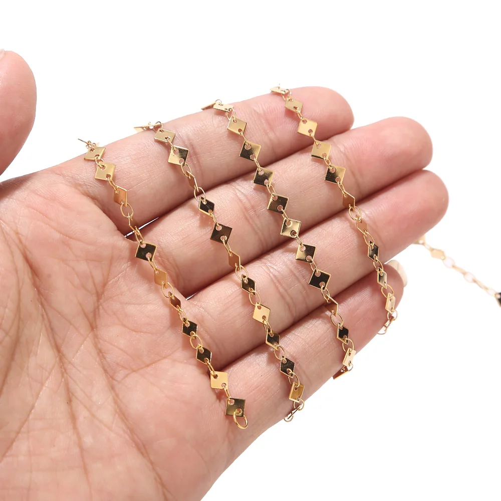 2M 5,5 mm Roostevabast Terasest Rist Kuld Link Kett Kaelakee Bulk Cable Kett Ehete Tegemine Puuduste DIY Bracelets Naised Mehed