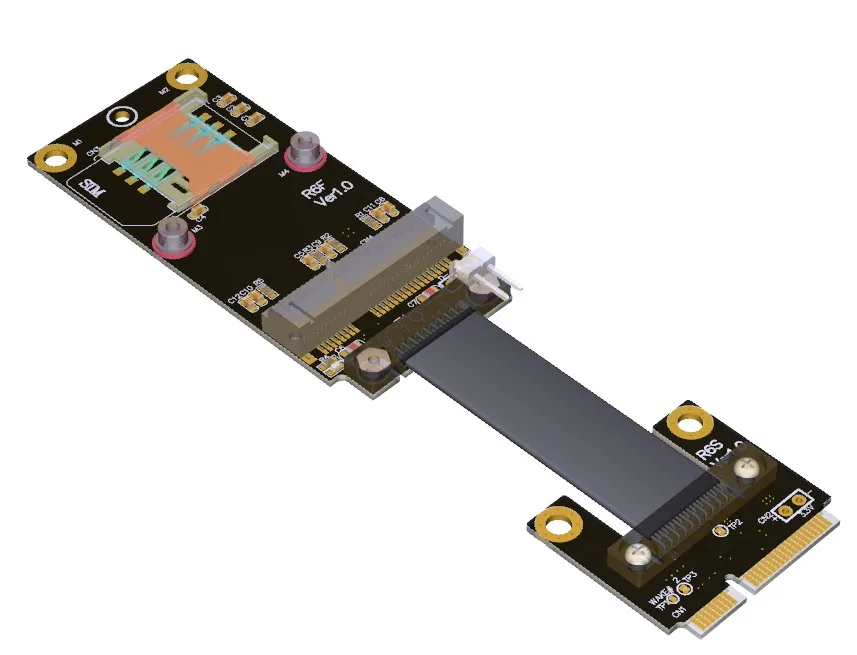 MPCIe mSATA ssd pikendusjuhe adapter kaardi traadita võrgu kaart laiendamine mini PCI-e laiendada Paindlik Lame Kaabel