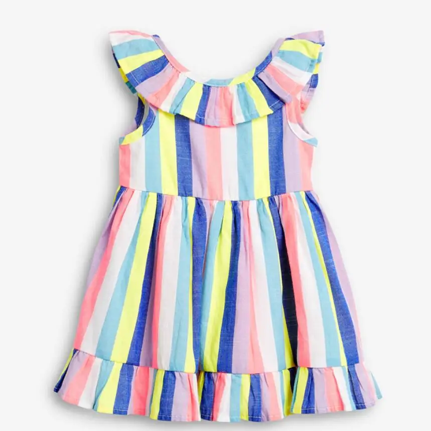 Vähe maven 2020 uued suve beebi tüdrukute riided brändi kleit lapsed cotton flower print lühikesed varrukad fashion girl kleidid S0795