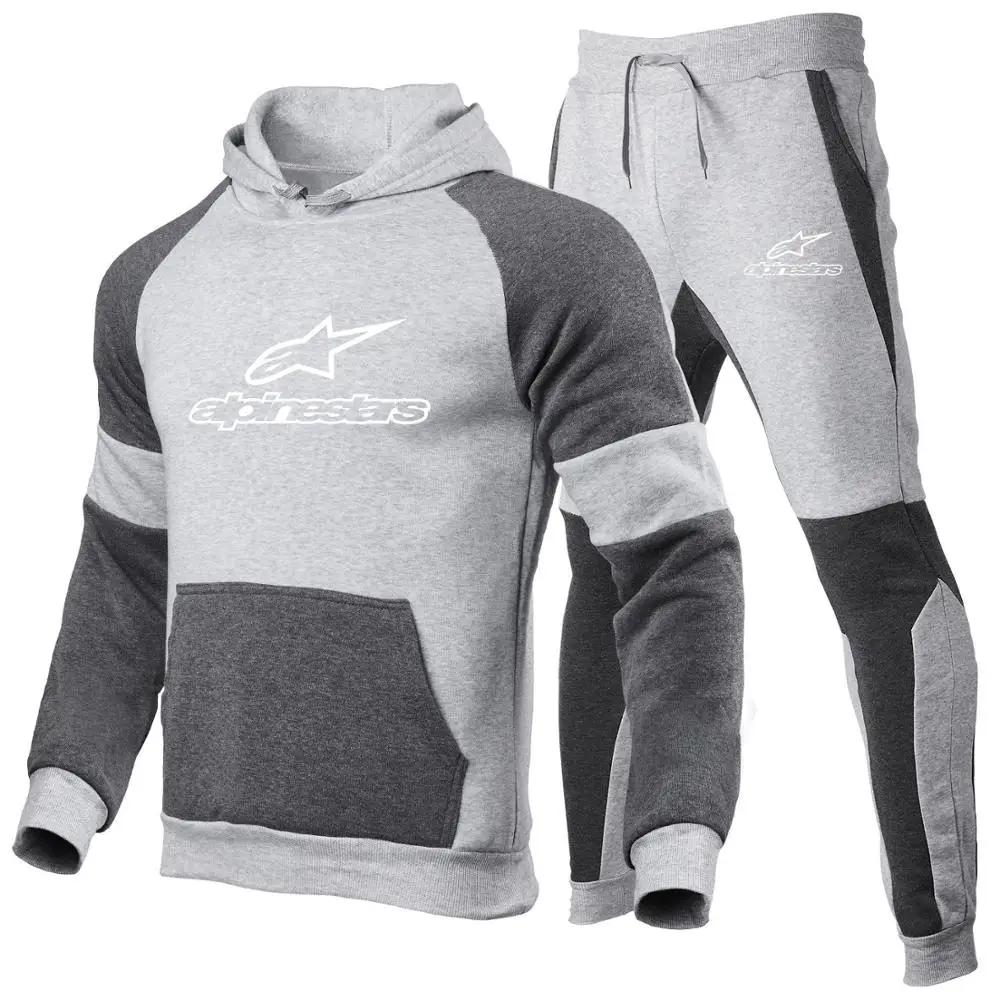 Alpine Star ja sügisel brändi noorte spordi-keermestatud pikkade varrukatega ülikond meeste pullover sviiter topp + meeste spordi püksid