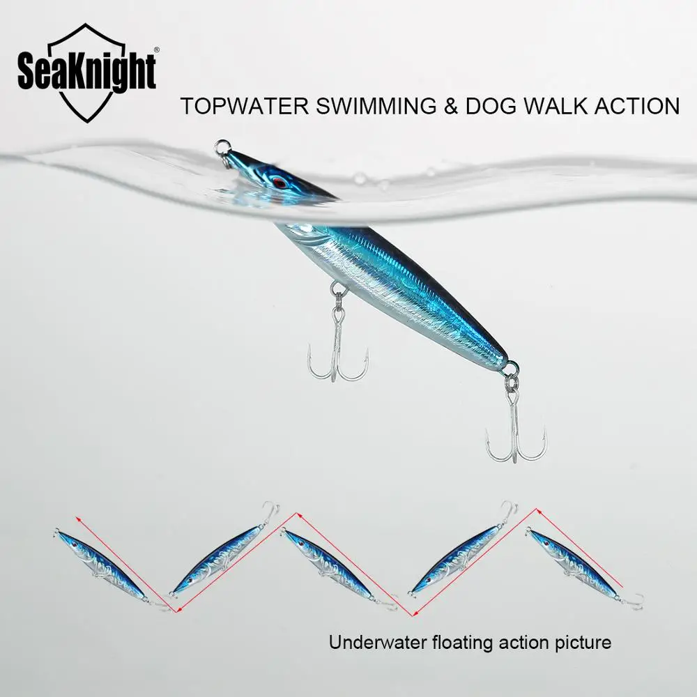 SeaKnight SK054 Ujuvad Pliiats 16g 110mm 5TK/Palju Topwater Pliiats Raske Kalapüügi Peibutis Komplekt 3D Silmad Long Casting Raske Sööt Kalapüük