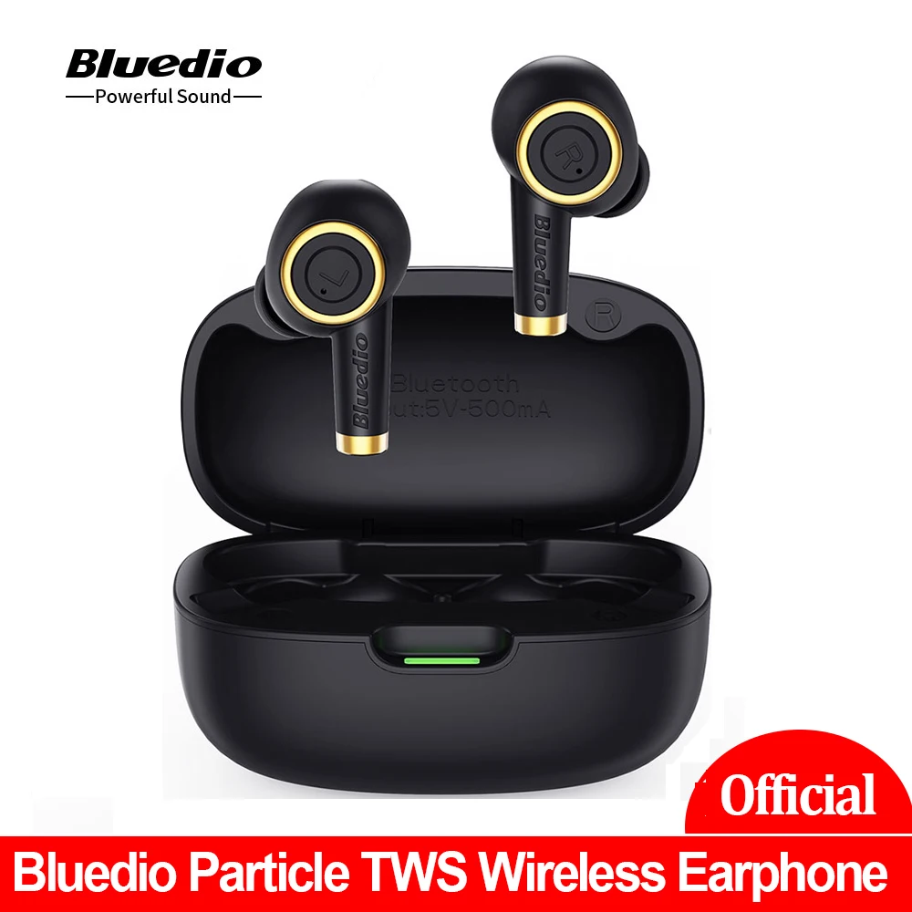 Algne Bluedio Osakeste TWS Traadita Kõrvaklapid Bluetooth-5.0 Earbuds Bass Veekindel Peakomplekt Sport Laadimine Mikrofon