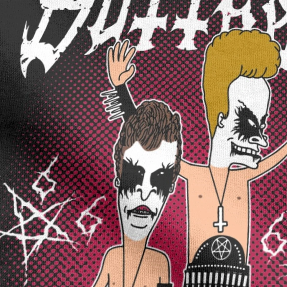 Black Metal Beavis Buttheads Naljakas Heavy Metal 90-ndate Cartoon T-Särgid Meestele Vana Muusika Tee Särk Sügisel Dressipluus
