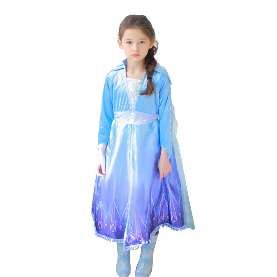 Tüdrukud Ana Elza 2 Kleit Elza Kostüüm Printsess Meridar Kids Kleit up Laste Halloween Fancy Riided