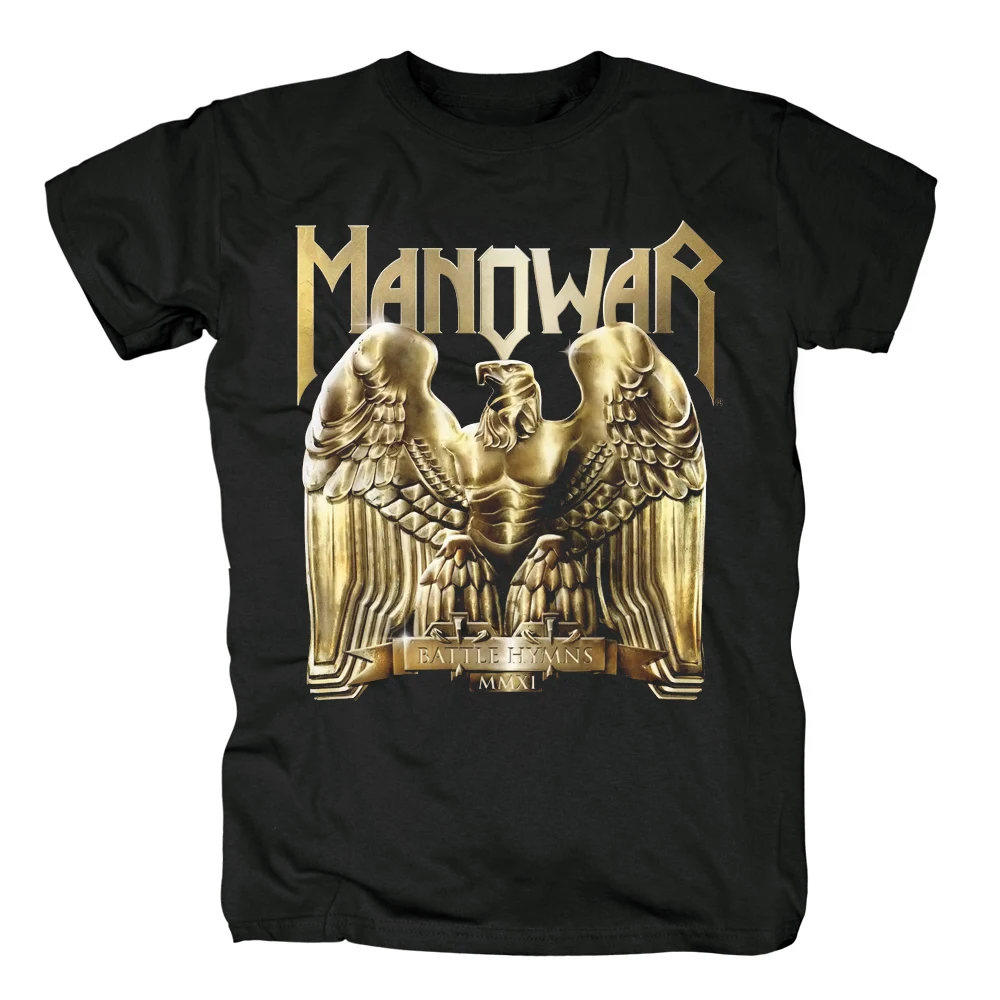 Puuvill Tasuta kohaletoimetamine Battle Hymns MMXI - Manowar kate Heavy metal/Power metal meeste must T-Särk suvel Euroopa Suurus