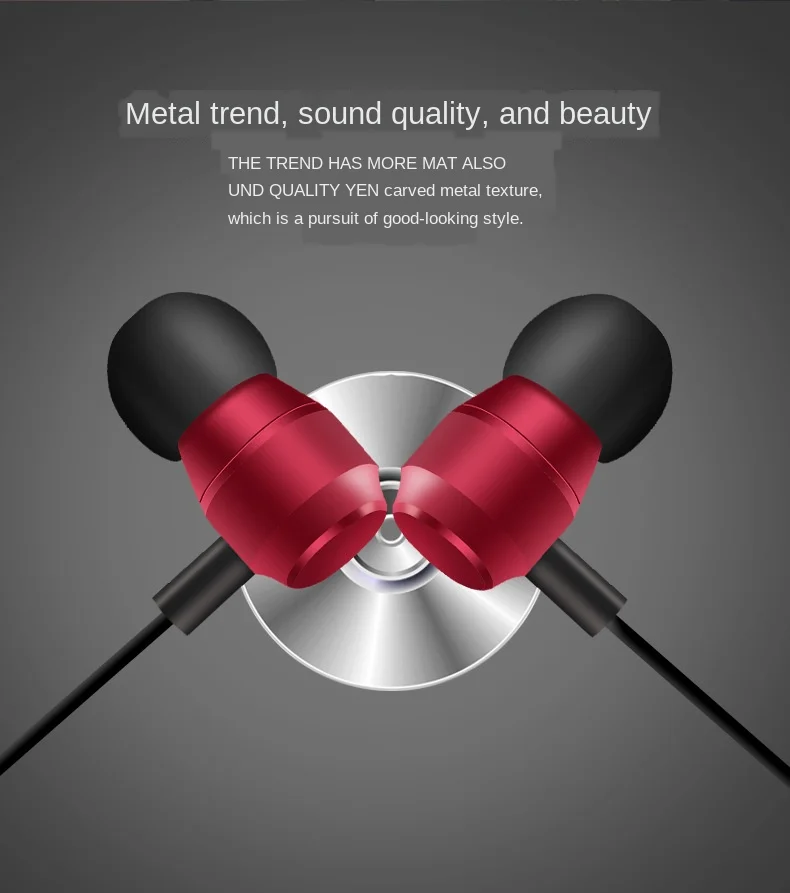 2020. aasta Uus 3,5 MM In-Ear Stereo Kõrvaklapid Metallist Sport Bass Kõrvaklapid Müra Isoleerivad Music Headset
