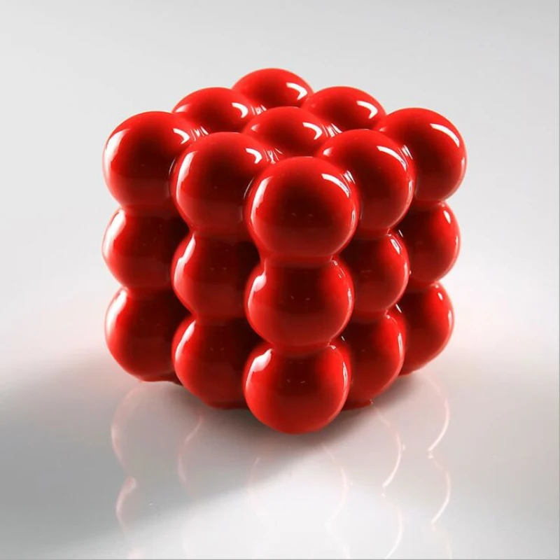 6-Süvend rubiku Kuubiku Mousse Kook Silikoon Hallituse 3D Küpsetamine Šokolaadi Hallitus Magustoit Kook DIY Kaunistus Kunsti Koogid Käsitöö