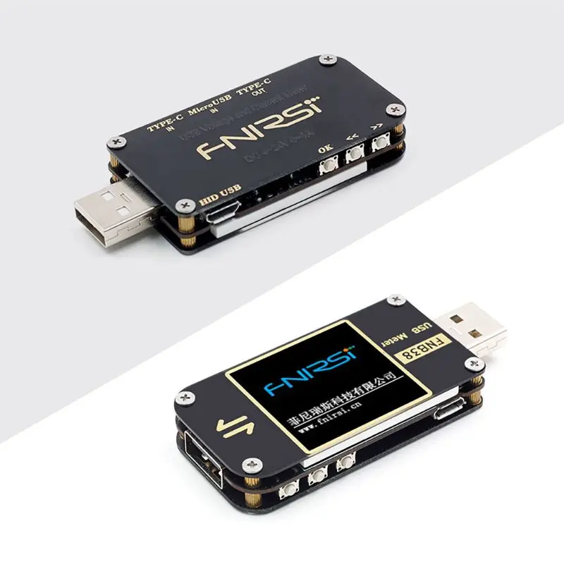 FNB38 Praegune Pinge Meetri USB-Tester QC4+ PD3.0 2.0 PPS Kiire Laadimine Protokolli Suutlikkuse Testimise Seade Monitor
