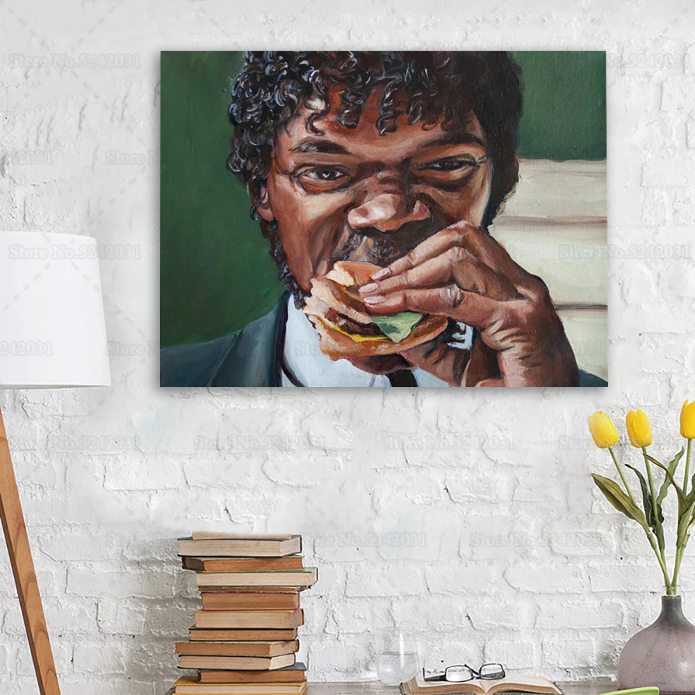 Jules Sööb Big Kahuna Burger Lõuendile Maali Pulp Fiction Plakatid Seina Art Decor