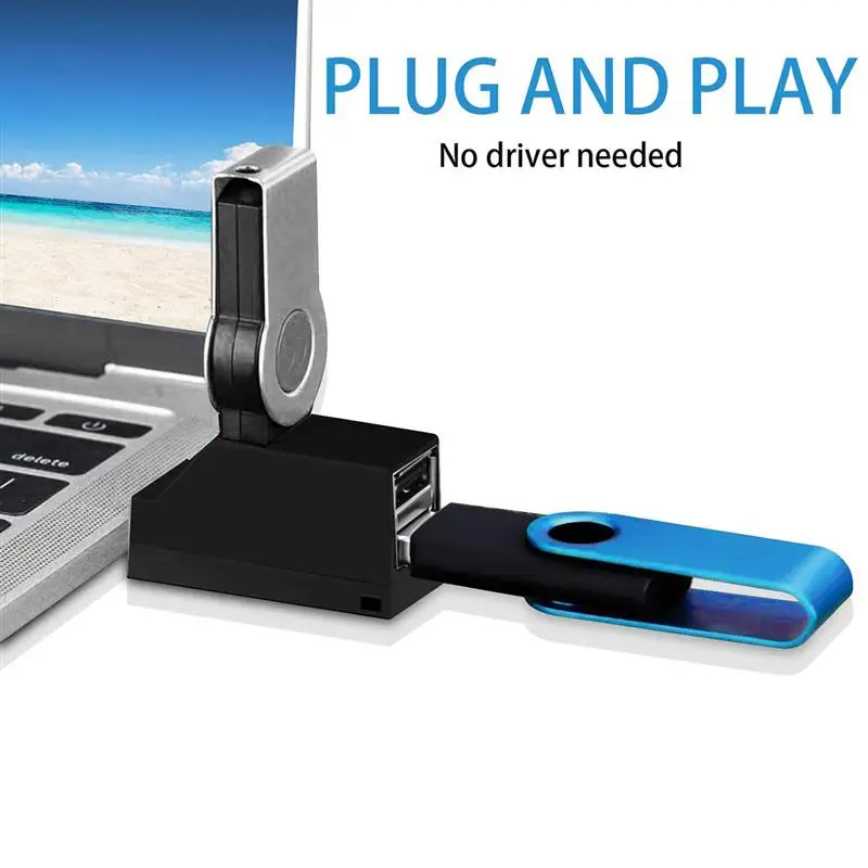 3-Port USB Hub kiire Splitter Plug and Play Bus Powered for PC Sülearvuti U Disk-Kaardi Lugeja Mobiiltelefoni Hub