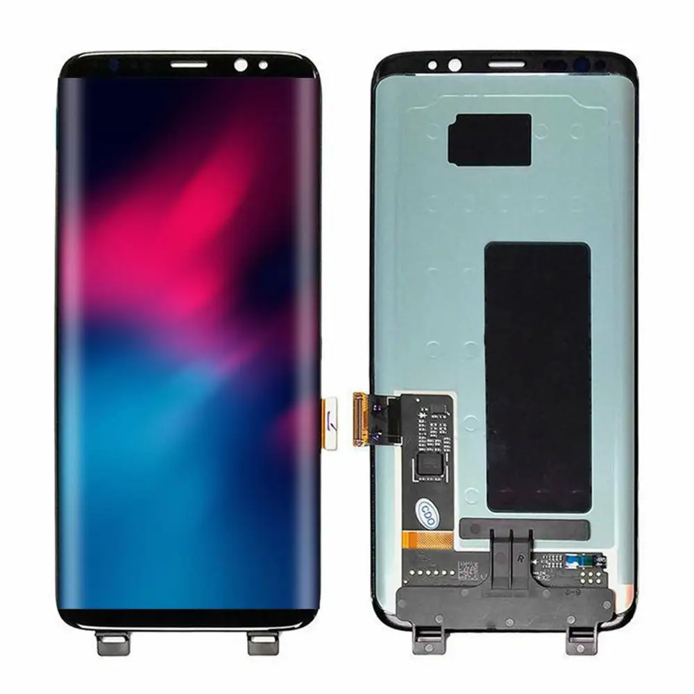 Algne Super Amoled S8 LCD Samsung Galaxy S8 LCD With Frame SM-G950F LCD Ekraan Puutetundlik väike koht dot punkti