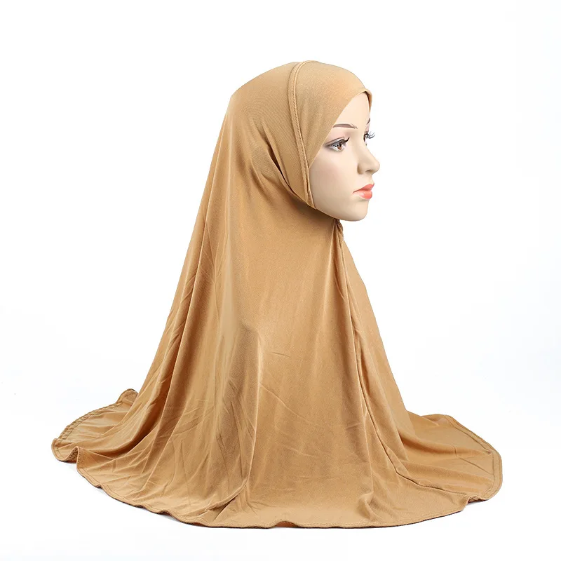 Moslemi Naiste Ühes Tükis Amira Vahetu Hijab Värviga Ramadan Turban Valmis Kandma Headscarf Lihtne Palve ühise Põllumajanduspoliitika 70X70CM