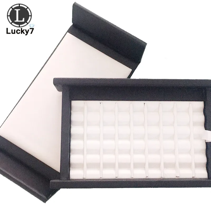 PU Nahast Magnetiga Kaas Diamond Display Case 30 & 50 Grid Gemstone Ekraan Ehted Ladustamise Omanik Korraldaja Sahtel Jewel Box