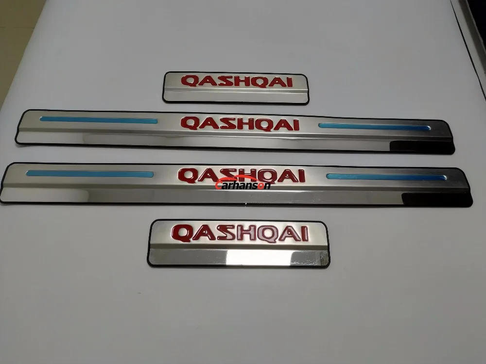 Auto Stiil Nissan Qashqai Ukse Lävepakk J11 Lohistama Plaat Roostevabast Terasest Ukse Lävepakk Pedaalidega Auto Tarvikud Kleebis 2017 2020