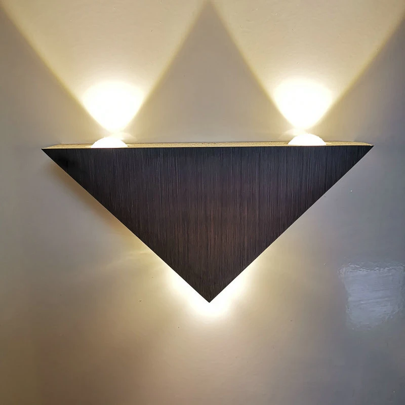 Kolmnurk alumiinium seina lamp led-lihtne, kaasaegne lamp öö dekoratiivne lamp koridori vahekäiguga taust seina lamp 3w LED seinavalgusti