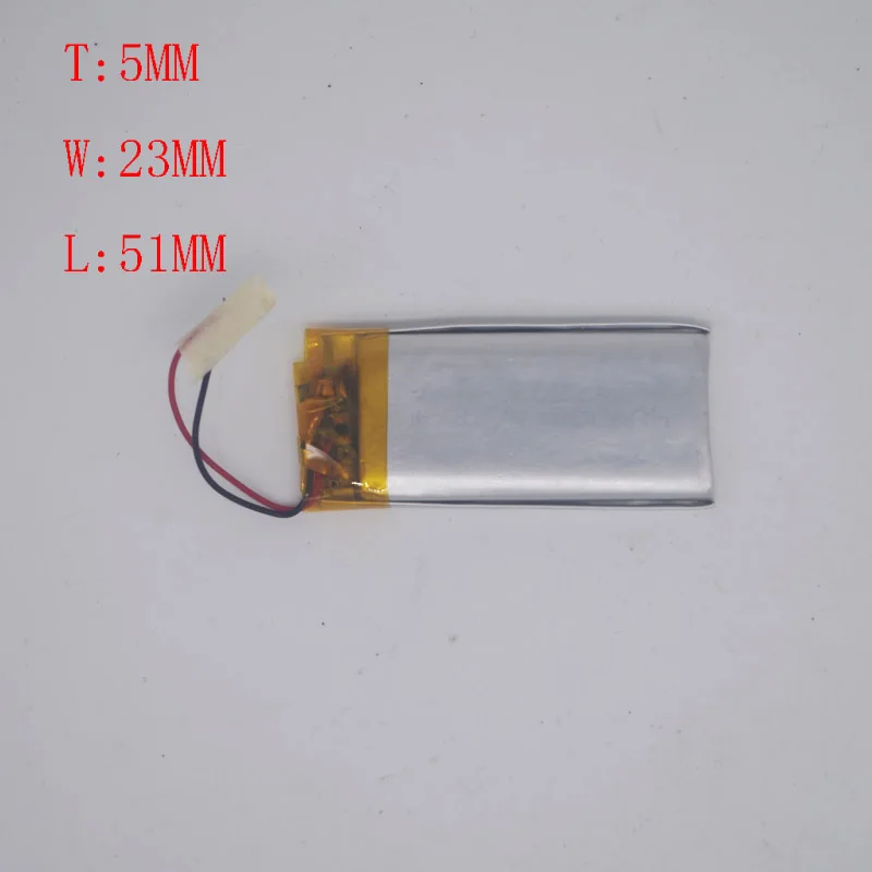 3.7 V Liitium-Polümeer Aku 502351/502355 Salvestamise Pen Plug-in Speaker Õppe Masin 500MAH