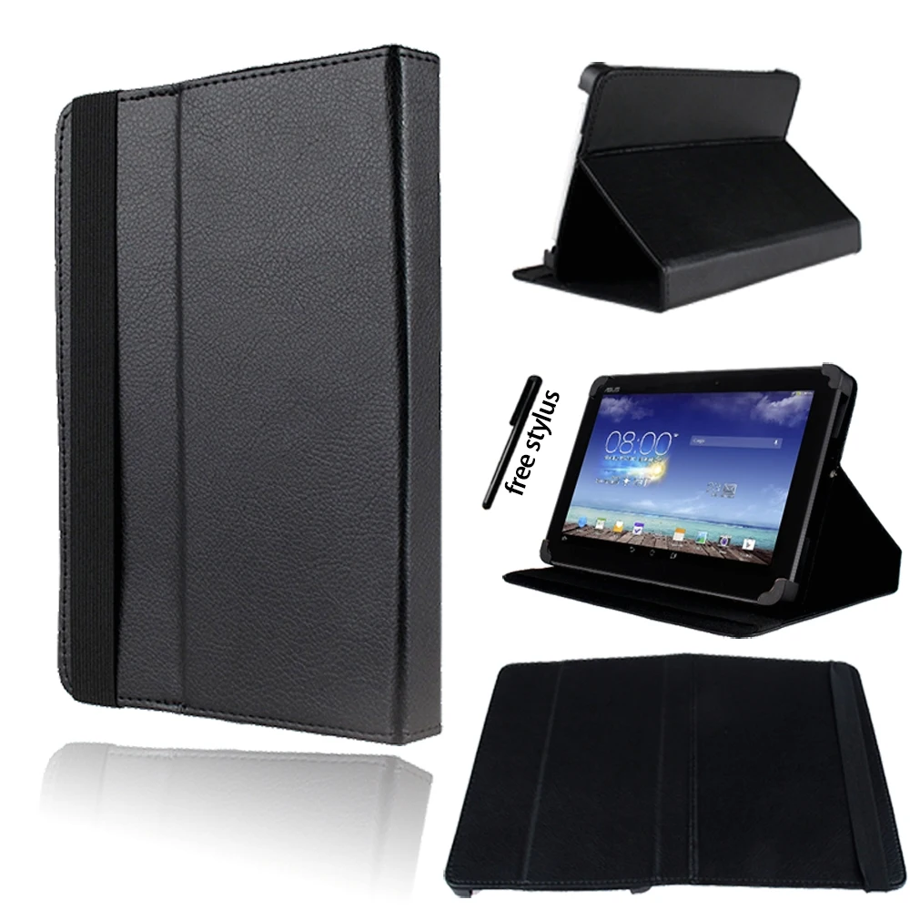 Põrutuskindel Trükkimine Kilele Nahast Seista Kaane puhul ASUS FonePad 7 /MEMO Pad 7/8/MEMO Pad HD 7 Tableti Case + Stylus