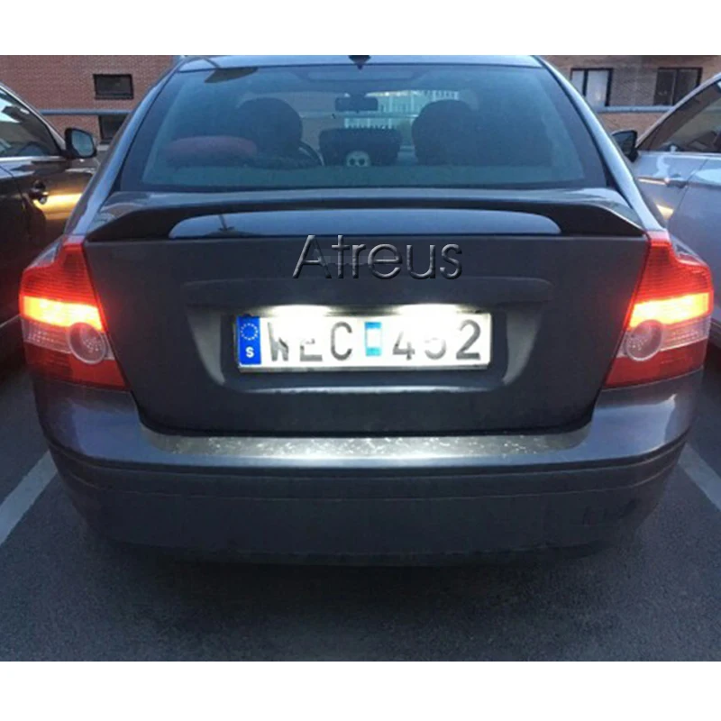 Atreus 2X LED numbrimärgi Tuled 12V Valge SMD auto LED Registreerimismärk Latern Stiil Volvo S80 XC90 S40 V60 XC60 S60 ja V70 C70