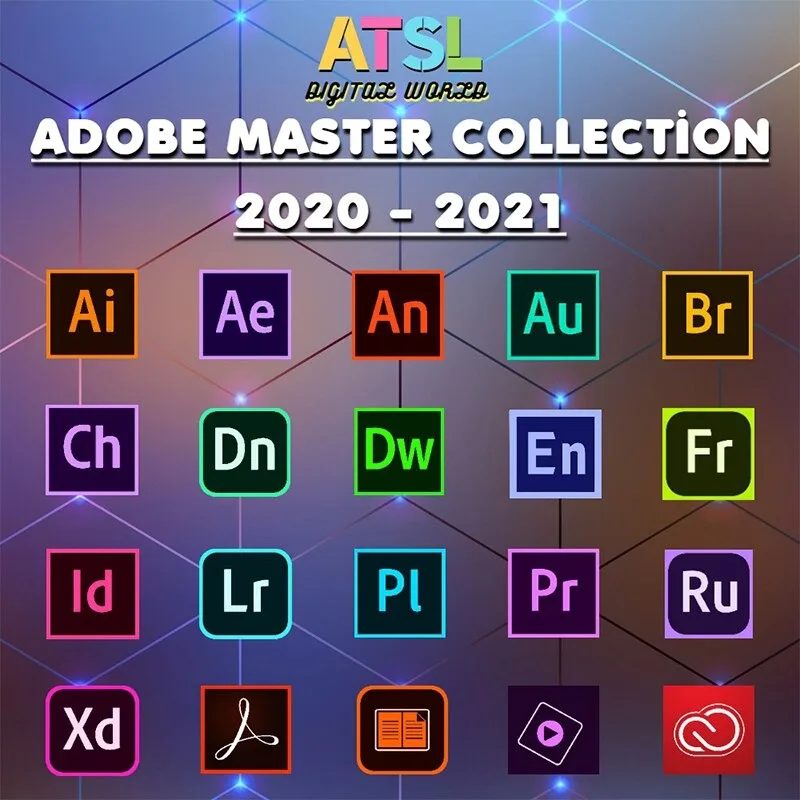 Adobe Creative Cloud - Adobe CC - 2021 Võita 10 / Mac - Photoshop, Illustraator, After Effects, Premiere Pro, InDesign, Lightroom...