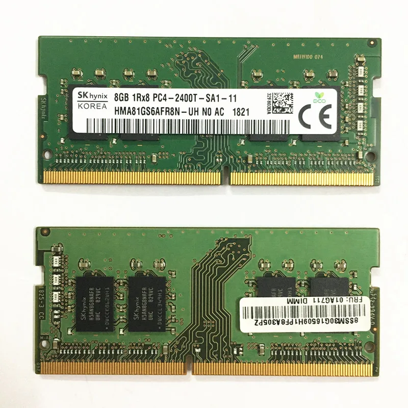 Sk hynix DDR4 8GB 2400MHz RAM 8GB 1RX8 PC4-2400T Sülearvuti mälu ddr4 oinad