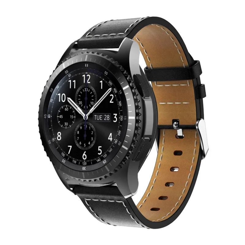 Kuum Nahk kella rihm Samsung Käik S3 22mm käevõru asendamine watchband Jaoks Huawei Vaadata GT Smart tarvikud käepael