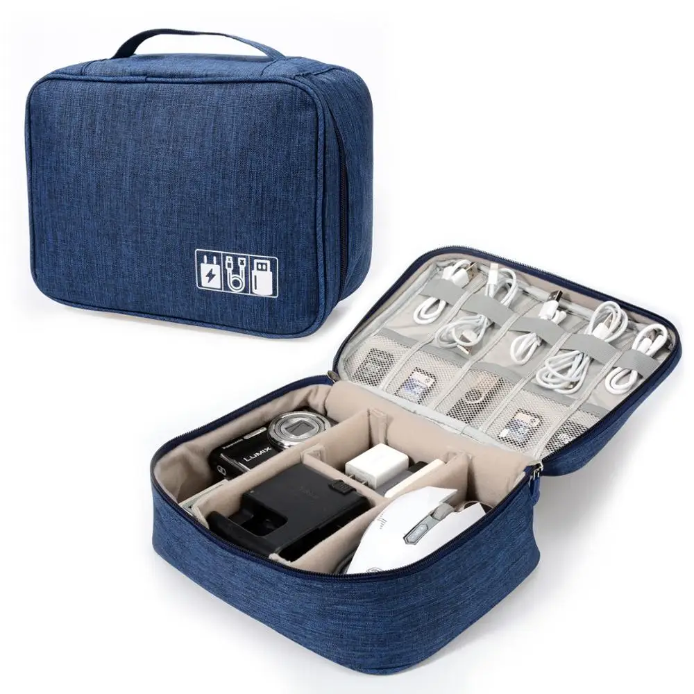 Portable Storage Kotid USB Vidinad Kaablid, Juhtmed, Laadija Power Aku Tõmblukk Kosmeetika Kott Juhul Elektroonilise Lisaseadme Korraldaja
