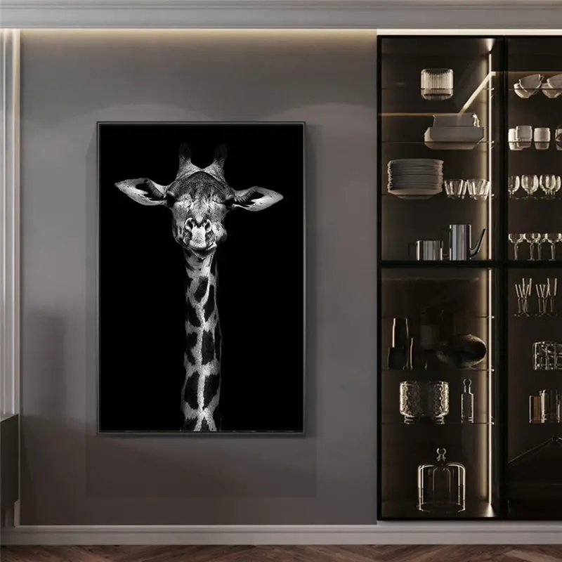 Lõuend Maali Loomade Seina Art Lõvi, Elevant, Leopard Zebra Plakatid ja Pildid Põhjamaade Teenetemärgi Pilt Kaasaegse Kodu Decor