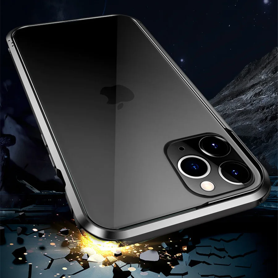 Metall Bumper Case for iPhone 12/ iPhone Pro 12/12 mini / iPhone 12 Pro Max Juhtudel Luksus Turvapadi Anti-Sügisel Alumiinium telefoni puhul