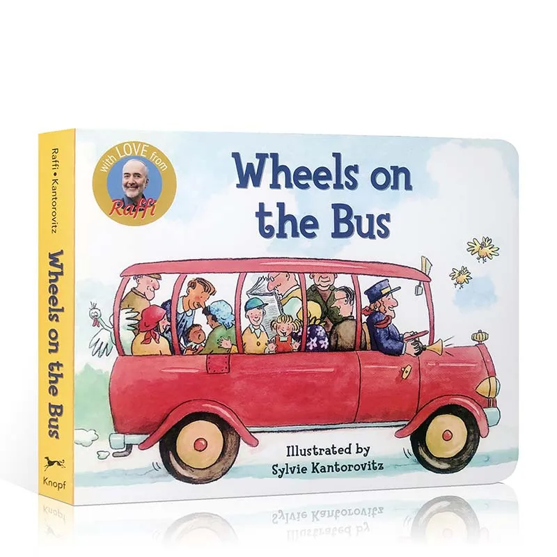 Originaal inglise pildiraamatu, rattad bussi inglise Valgustatuse Papp-Raamat, haridus mänguasjad lastele