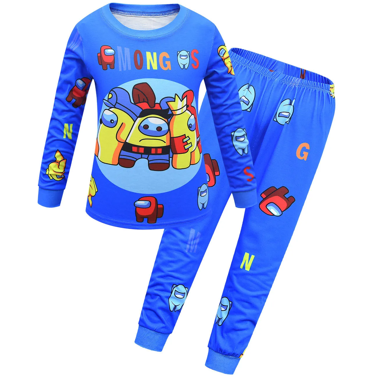 Lapsed on meie seas Pidžaama Kevad Pika Varrukaga T-Särk+Püksid Komplekt Cartoon Meie Seas Palus Poiss Pidžaamad Poiss, Tüdruk Beebi Liiprid Sleepwear