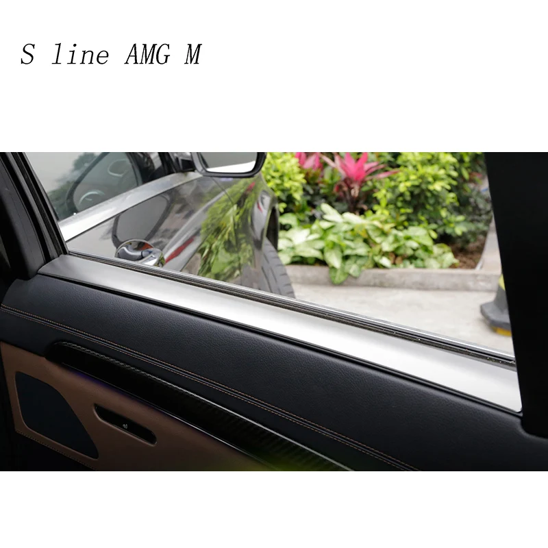 Auto Interjööri stiil Käepide Hõlmab Sisekujundus Ukse Kaussi dekoratiivsed Kleebised jaoks Mercedes Benz S-Klass W222-2017 auto tarvikud