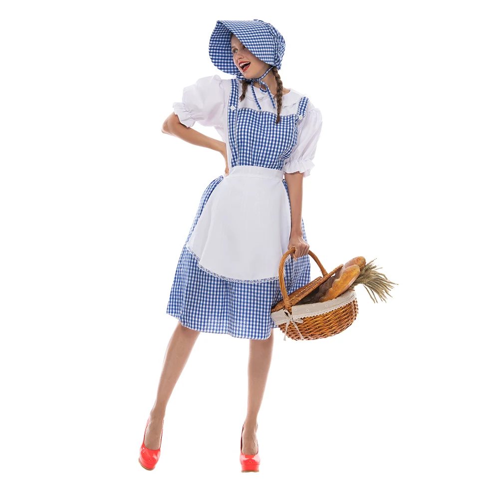 Eraspooky Filmi Võlur OZ Dorothy Gale Cosplay Kleit Halloween Kostüüm Naistele Retro Pidu Etapp Fancy Kleit, Põll
