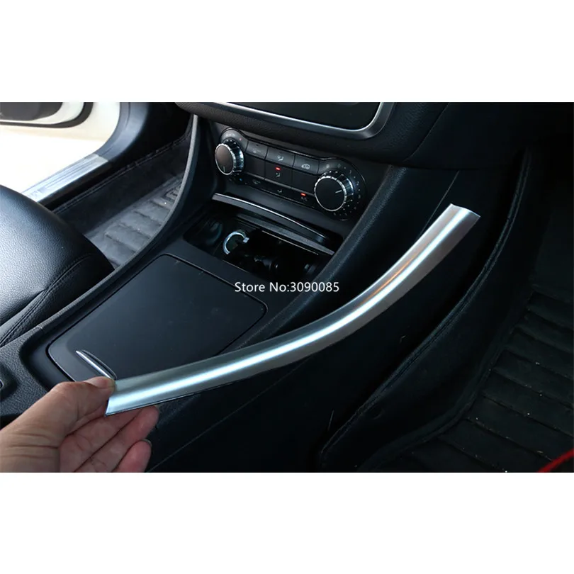 2tk ABS Plastikust Center Console Trim Panel Kleebise Jaoks Mercedes Benz A/GLA/CLA-Klassi 200 220 260 W176 A180 Auto Accessory