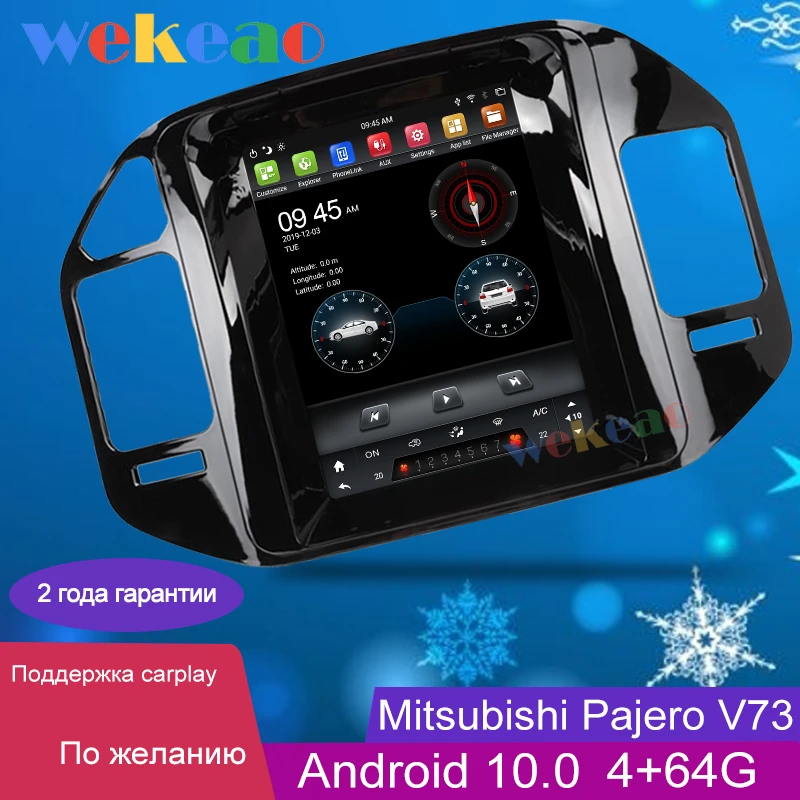 Wekeao 1 Din Android 10.0 Auto Raadio Automotivo Jaoks Mitsubishi Pajero V73 V77 V68 V75 Auto Multimeedia Mängija, stereo GPS 2004-2011