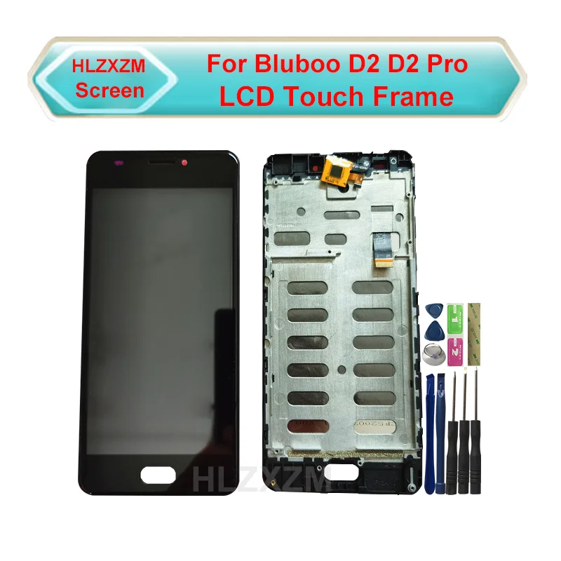 Eest Bluboo D2 D2 Pro LCD Ekraan, Millel on Puutetundlik Koos Raami Digitizer Assamblee Asendamine