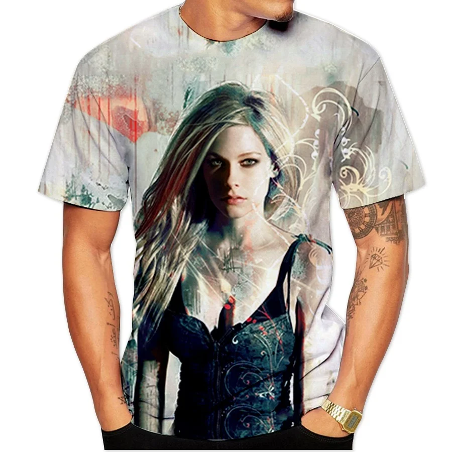 2020. aasta Uus Mood 3D Trükitud Avril Lavigne Hip-Hop Vaba aja veetmise T-särk Naiste/Meeste Suve-O-kaeluse jaoks Mugav Vabaaja Riided Meestele