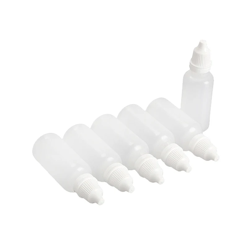 50tk Tühi Plastik Squeezable Tilguti Pudelid (20 ml)