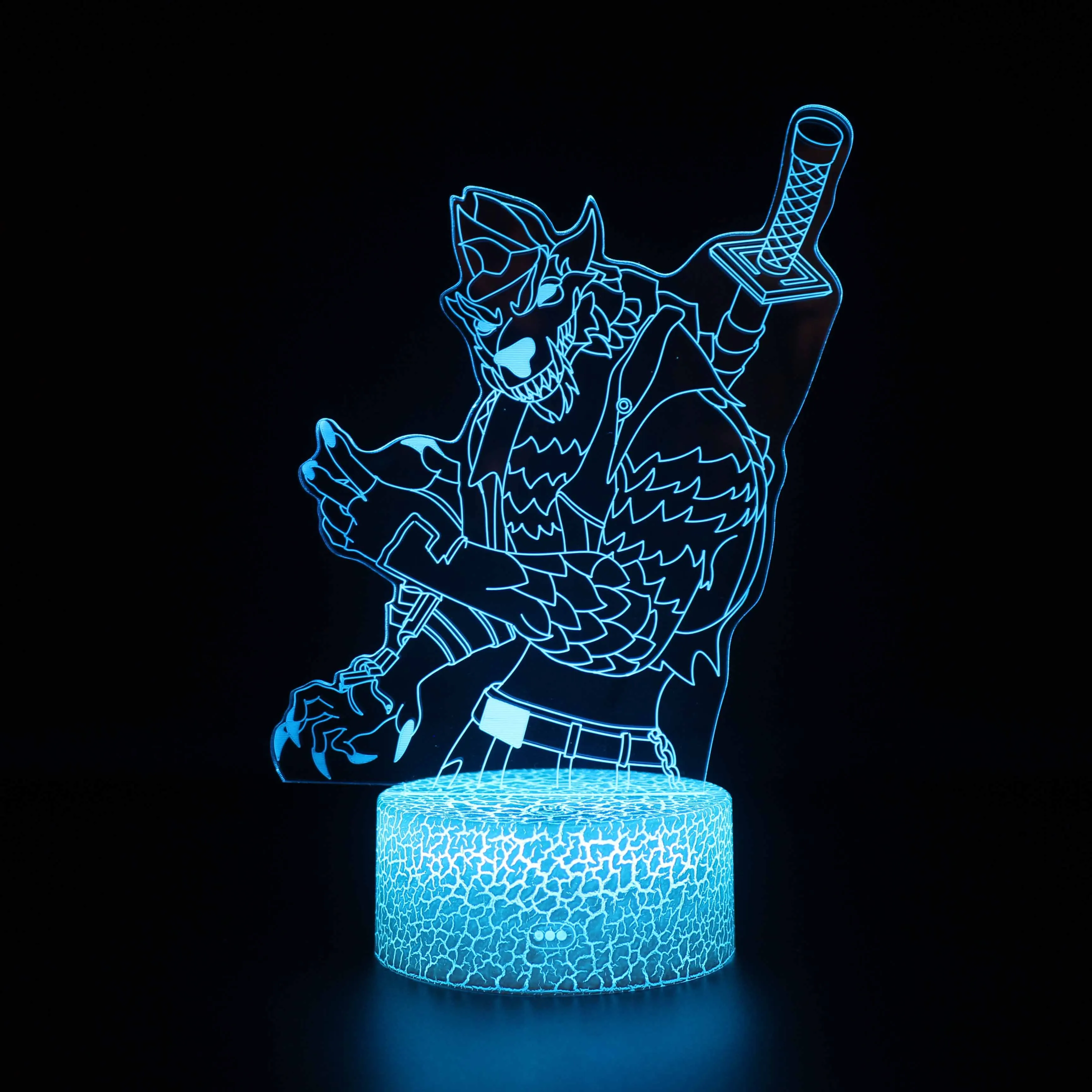 Hongcui Öö LED Tuled Uudne 3D-lamp Armas Mänguasi Kingitus 7 ColorCartoon Atmosfääri Lamp Lapsed, Lapsed Toas