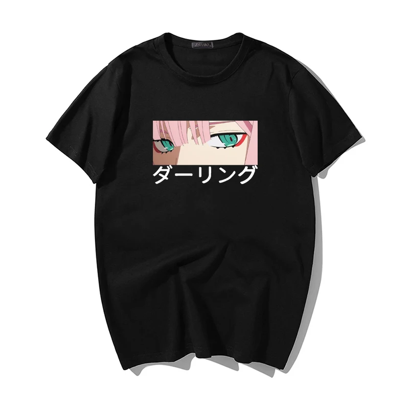 Kallis aastal Franxx Anime Harajuku Null KAKS Tüdruk Trükitud T-Särk naiste Topid Suvel Lühikese varruka Tee Stiilne Naiste T-särk