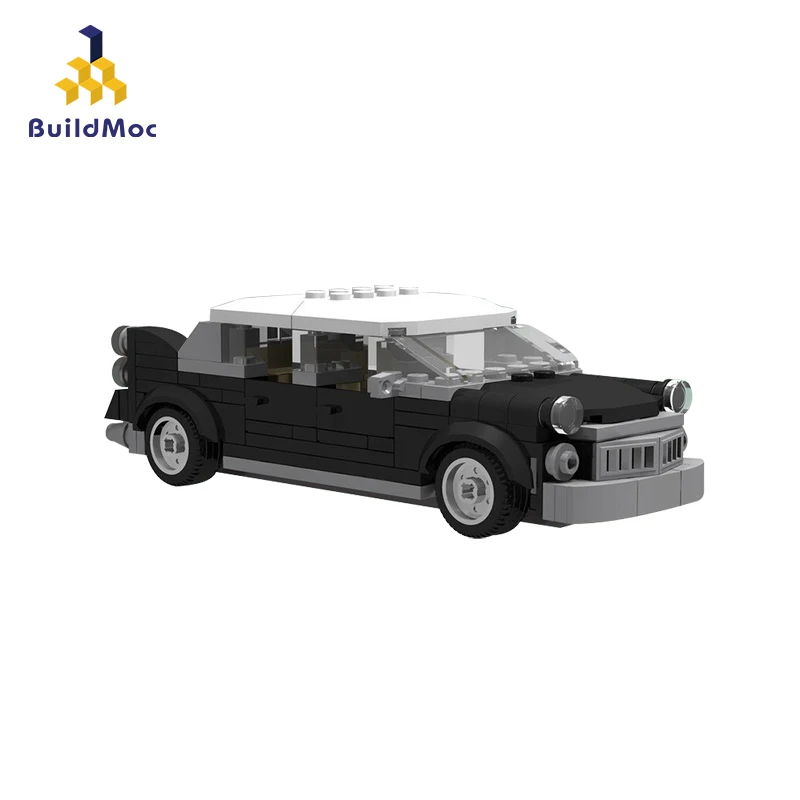 BuildMoc City Mini Must Auto, Lapsed, Mänguasjad, ehitusplokid KES Technic Auto Super Sport Sõiduki Mudel Haridus Mänguasjad Lastele