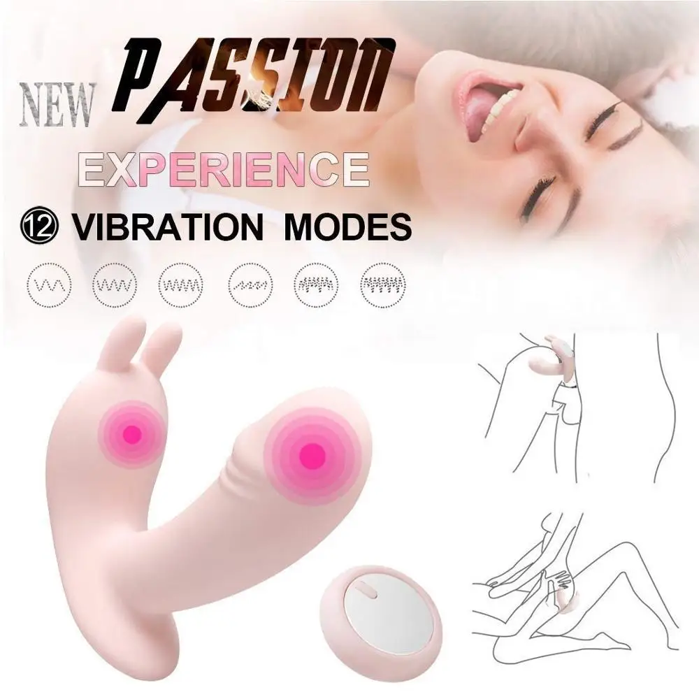 Küülik Vibraator Kliitori Stimulaator G-spot Massager Traadita Kaugjuhtimispult Vibraator Aluspüksid Liblikas Dildo Asju, Sex, Vibro Phalos